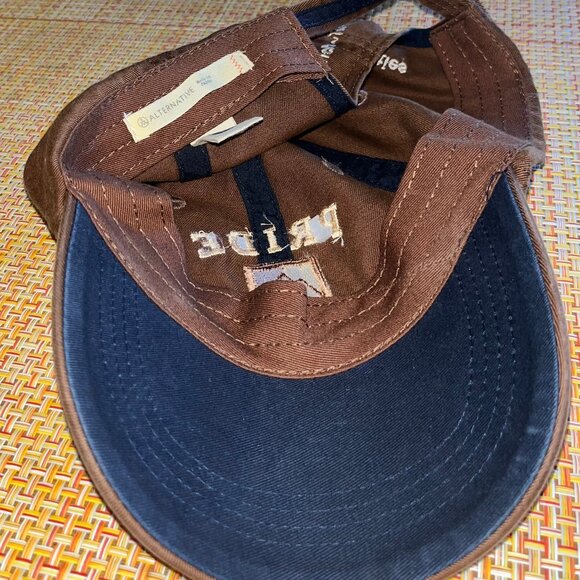 Pride Mountain Vineyards Brown Mens Baseball Cap Hat - Picture 2 of 6